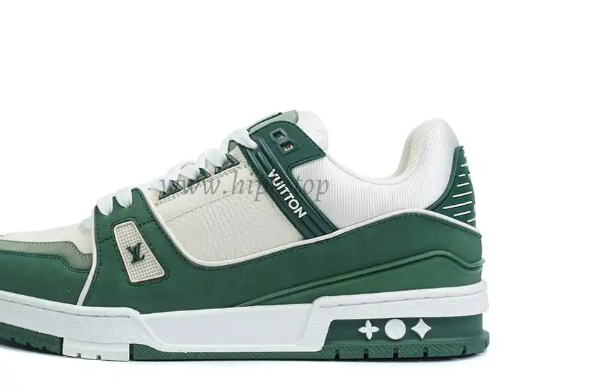 PK god Louis Vuitton LV Trainer Green White retail materials ready to ship