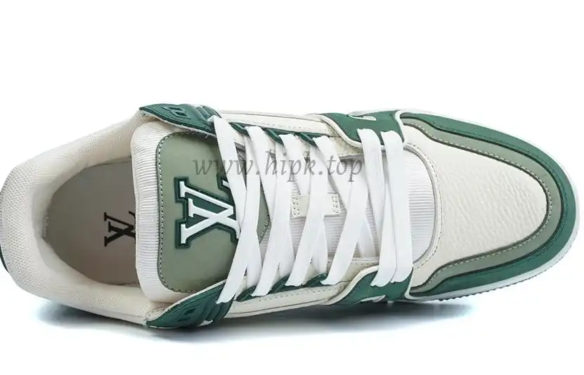 PK god Louis Vuitton LV Trainer Green White retail materials ready to ship