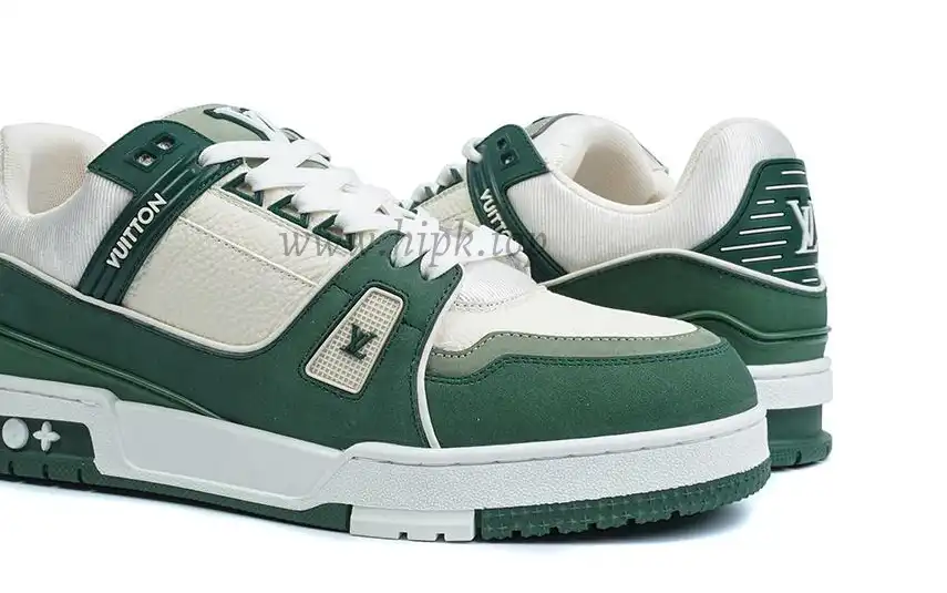 PK god Louis Vuitton LV Trainer Green White retail materials ready to ship