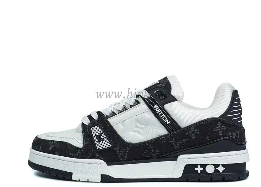 PK god Louis Vuitton LV Trainer White Black retail materials ready to ship