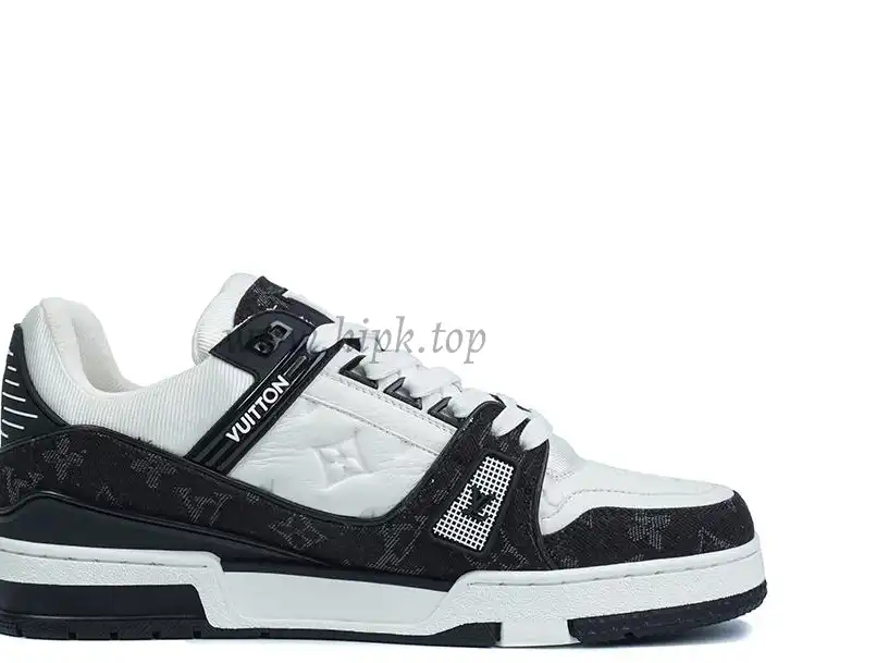 PK god Louis Vuitton LV Trainer White Black retail materials ready to ship