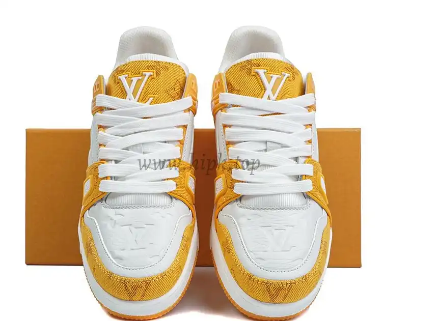 PK god Louis Vuitton LV Trainer orange retail materials ready to ship