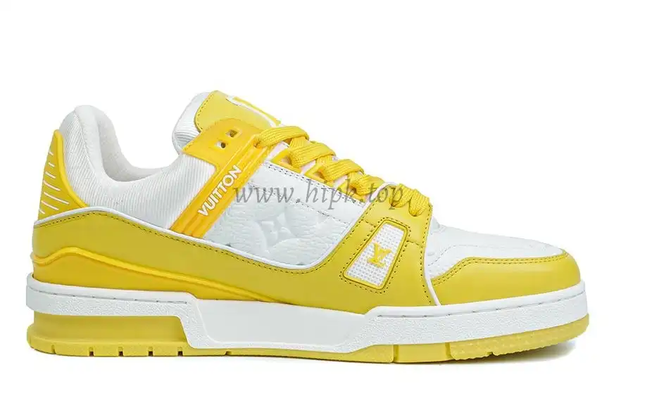 PK god Louis Vuitton LV Trainer yellow retail materials ready to ship