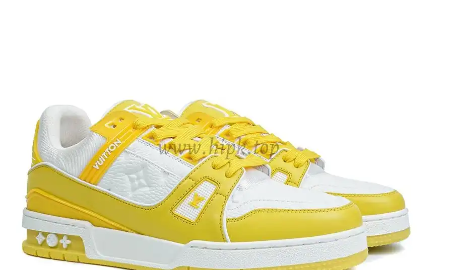 PK god Louis Vuitton LV Trainer yellow retail materials ready to ship