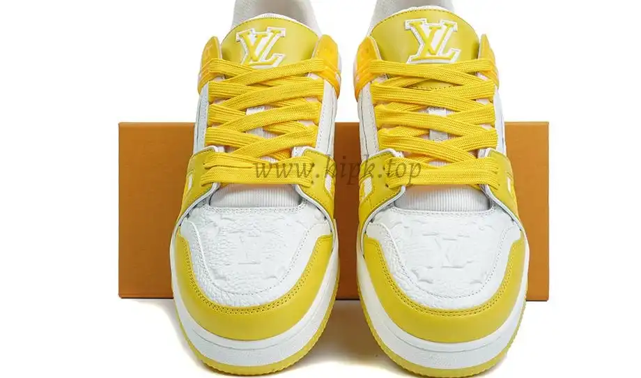 PK god Louis Vuitton LV Trainer yellow retail materials ready to ship