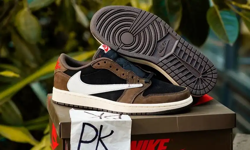 PK 5.0 TRAVIS SCOTT X AJ1 LOW WITH RETAIL MATERIALS READY TO SHIP