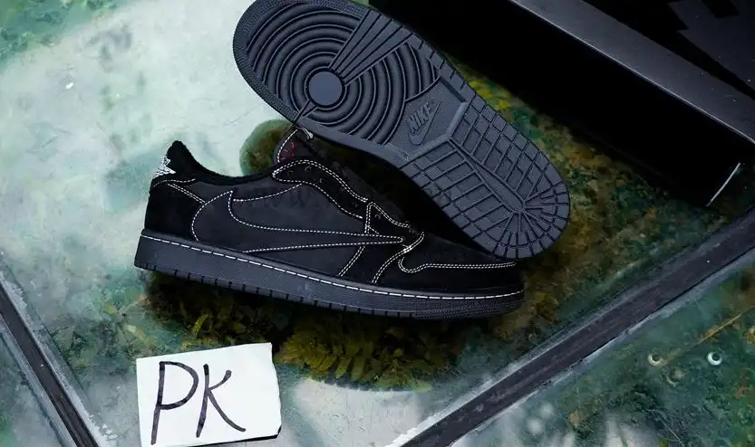 PK5.0 Jordan 1 Retro Low OG SP Travis Scott Black Phantom RETAIL MATERIALS READY TO SHIP