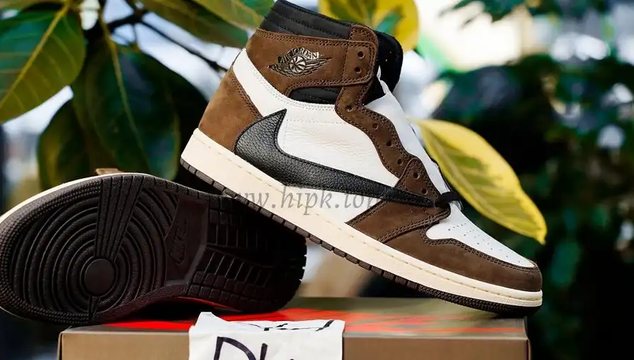 PK5.0 TRAVIS SCOTT X AIR JORDAN I CD4487-100 HIGH OG MOCHA RETAIL MATERIALS RETAIL VERSION