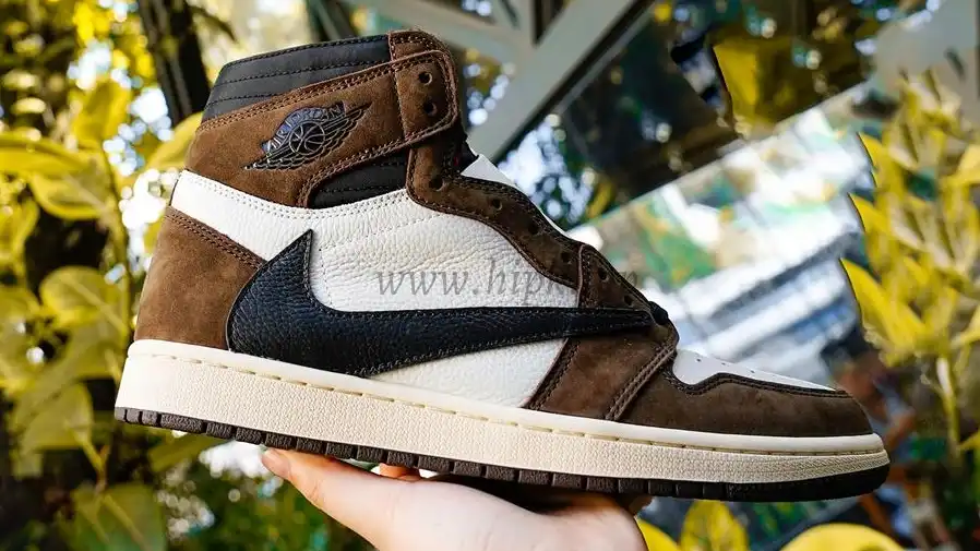 PK5.0 TRAVIS SCOTT X AIR JORDAN I CD4487-100 HIGH OG MOCHA RETAIL MATERIALS RETAIL VERSION