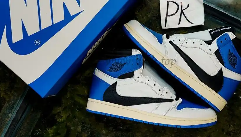 PK5.0 Travis Scott X Fragment X Air Jordan 1 High OG retail materials ready to ship