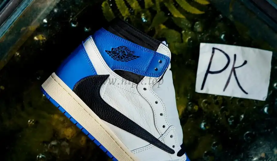 PK5.0 Travis Scott X Fragment X Air Jordan 1 High OG retail materials ready to ship