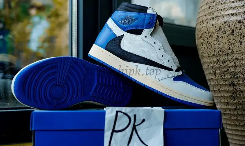 PK5.0 Travis Scott X Fragment X Air Jordan 1 High OG retail materials ready to ship