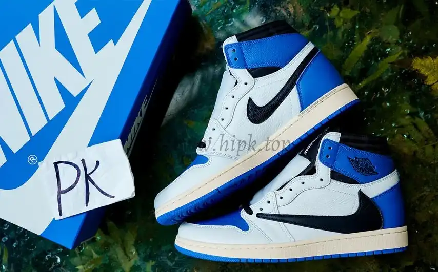 PK5.0 Travis Scott X Fragment X Air Jordan 1 High OG retail materials ready to ship