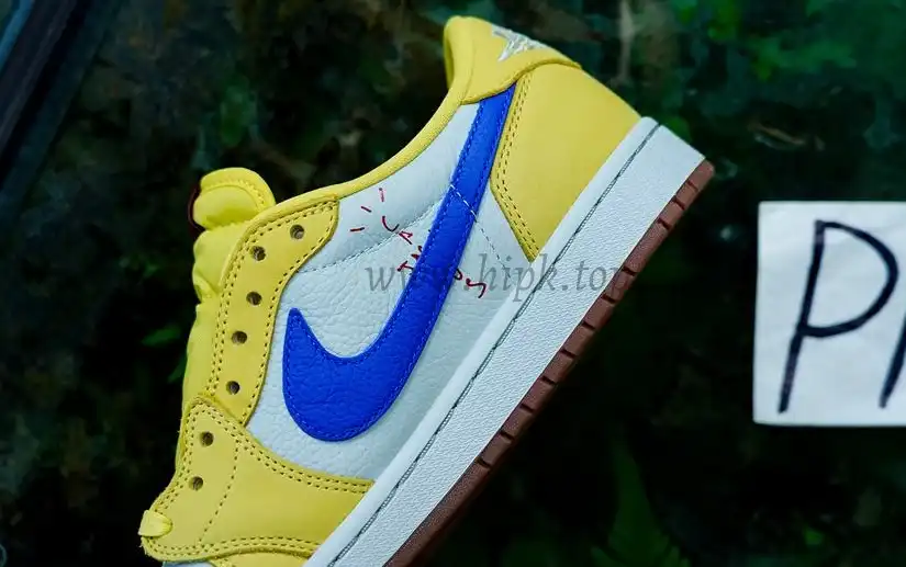 PK5.0 Travis Scott x Air Jordan 1 Low OG Canary retail materials ready to ship