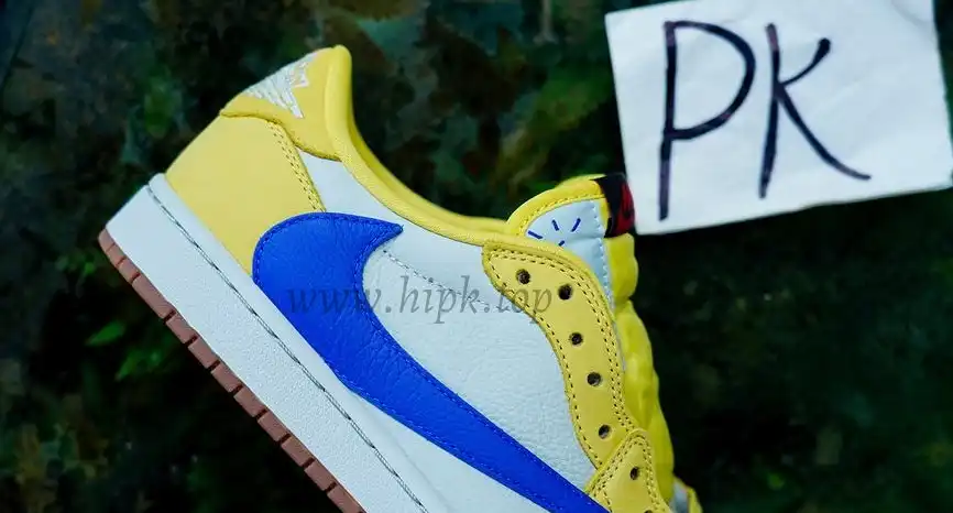 PK5.0 Travis Scott x Air Jordan 1 Low OG Canary retail materials ready to ship