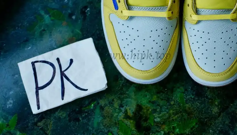 PK5.0 Travis Scott x Air Jordan 1 Low OG Canary retail materials ready to ship