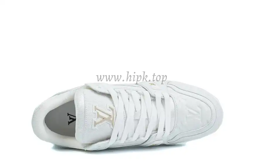 PK god Louis Vuitton Trainer White Monogram Denim White retail materials ready to ship