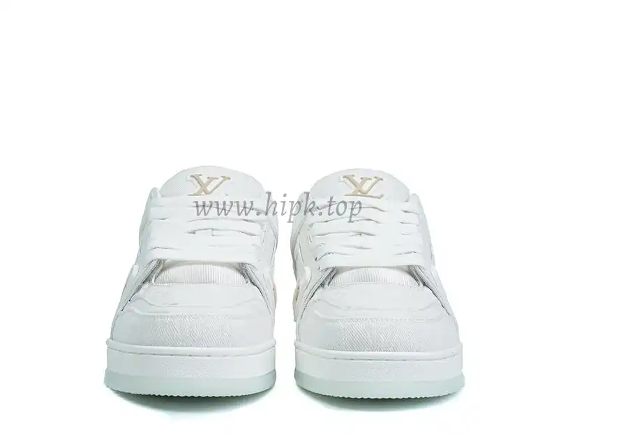 PK god Louis Vuitton Trainer White Monogram Denim White retail materials ready to ship