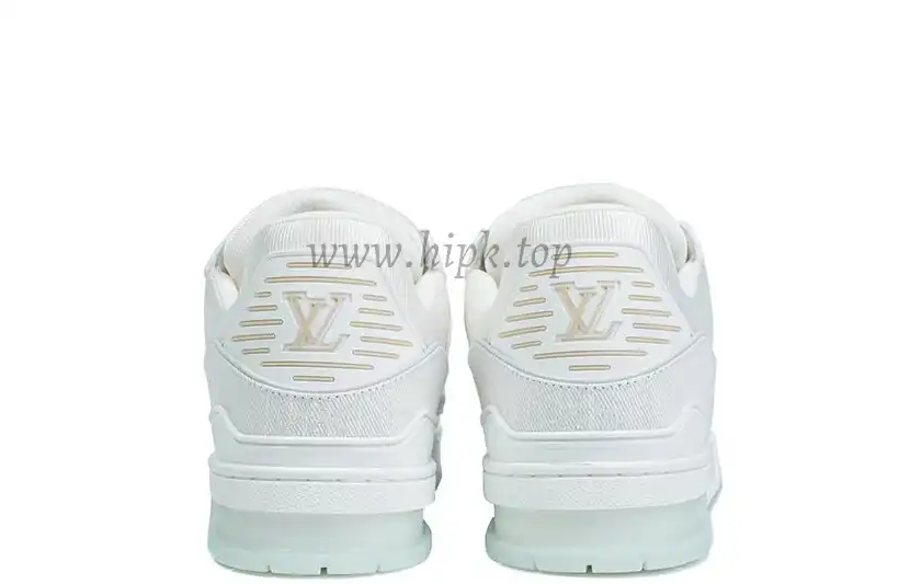 PK god Louis Vuitton Trainer White Monogram Denim White retail materials ready to ship