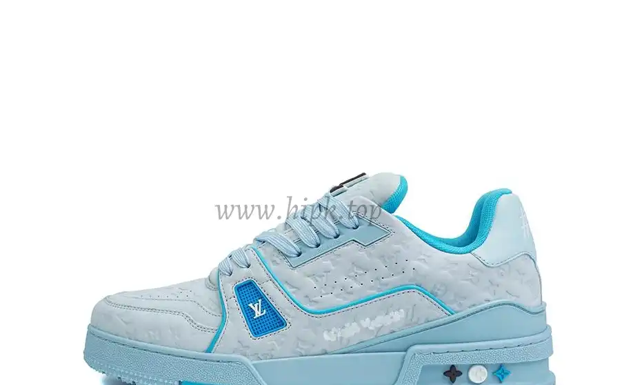 PK god Louis Vuitton by Tyler, the Creator LV Trainer Blue retail materials ready to ship