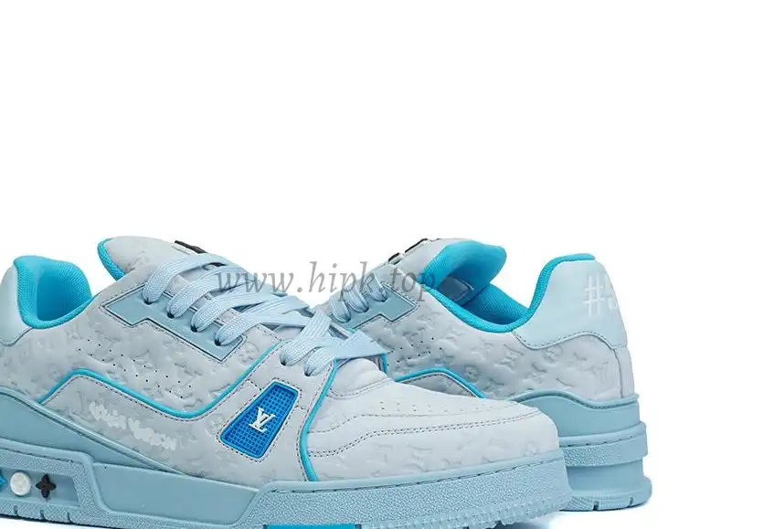 PK god Louis Vuitton by Tyler, the Creator LV Trainer Blue retail materials ready to ship