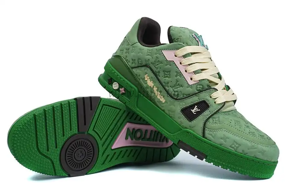 PK god Louis Vuitton by Tyler, the Creator LV Trainer Green retail materials ready to ship