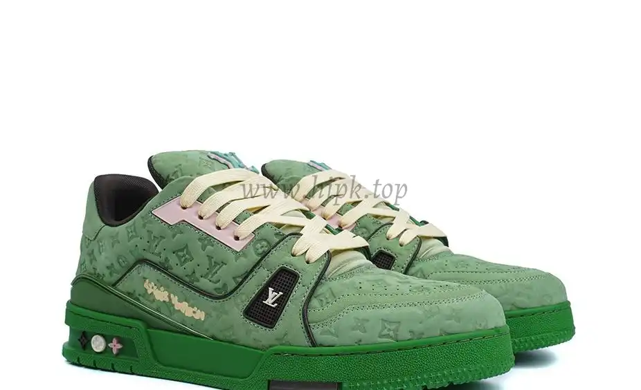 PK god Louis Vuitton by Tyler, the Creator LV Trainer Green retail materials ready to ship