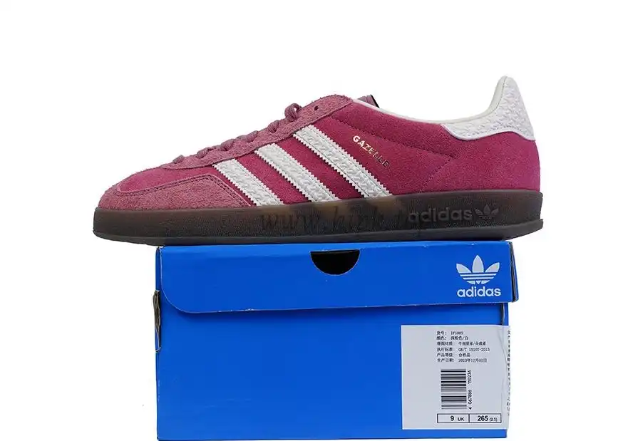 PK GOD ADIDAS GAZELLE INDOOR PINK CLOUD WHITE RETAIL MATERIALS READY TO SHIP