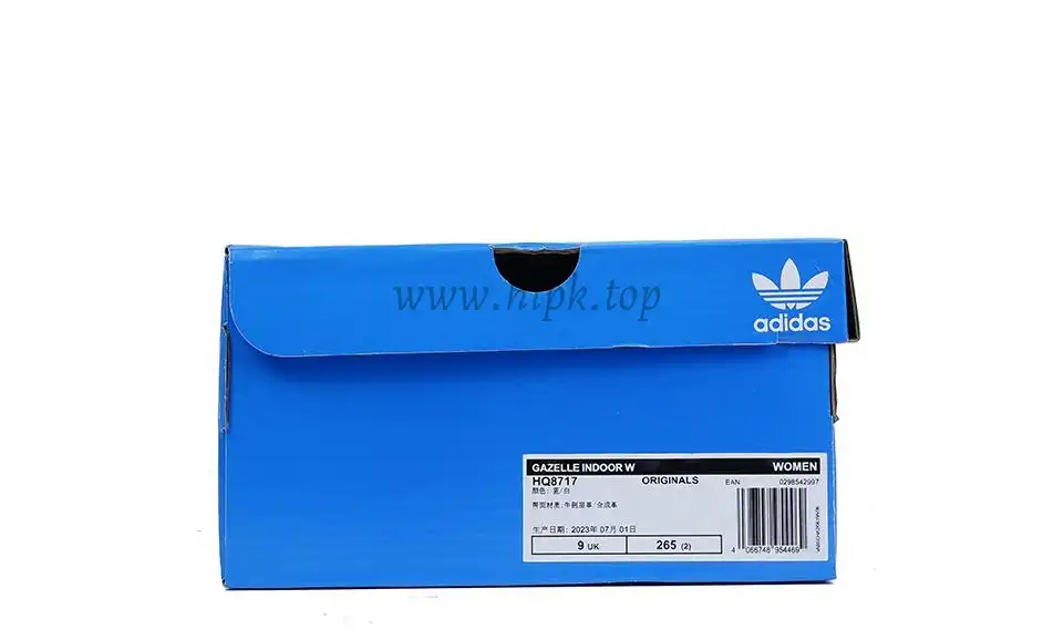 PK GOD Adidas Gazelle Indoor Blue RETAIL MATERIALS READY TO SHIP