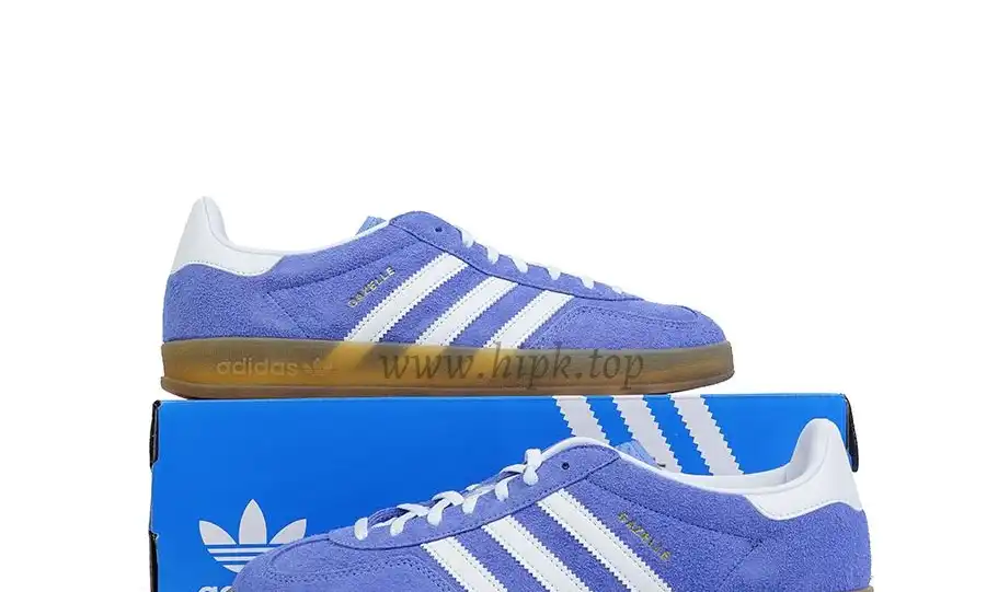 PK GOD Adidas Gazelle Indoor Blue RETAIL MATERIALS READY TO SHIP