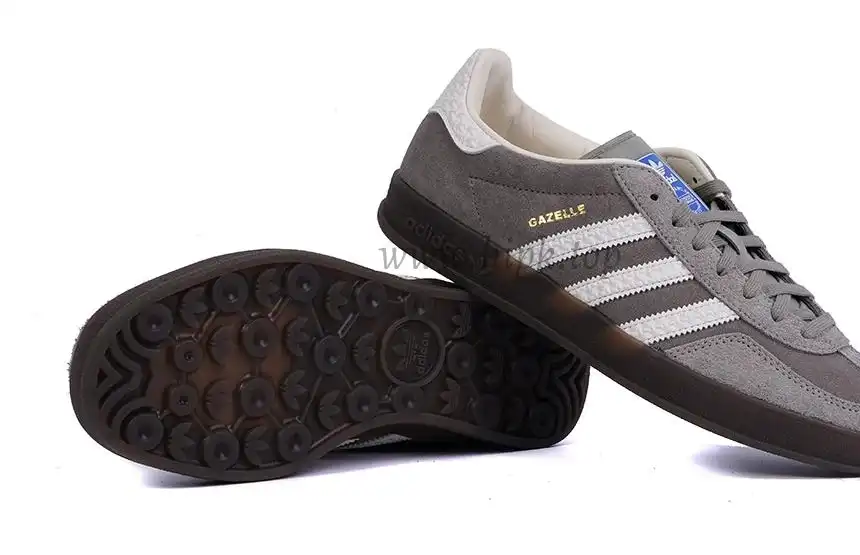 PK GOD Adidas Gazelle Indoor Grey White RETAIL MATERIALS READY TO SHIP