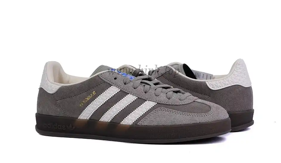 PK GOD Adidas Gazelle Indoor Grey White RETAIL MATERIALS READY TO SHIP