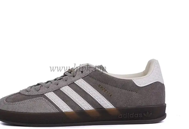 PK GOD Adidas Gazelle Indoor Grey White RETAIL MATERIALS READY TO SHIP