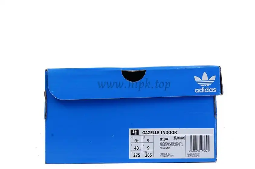 PK GOD Adidas Gazelle Indoor Grey White RETAIL MATERIALS READY TO SHIP