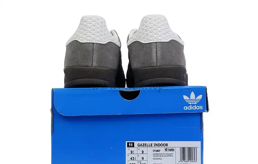 PK GOD Adidas Gazelle Indoor Grey White RETAIL MATERIALS READY TO SHIP