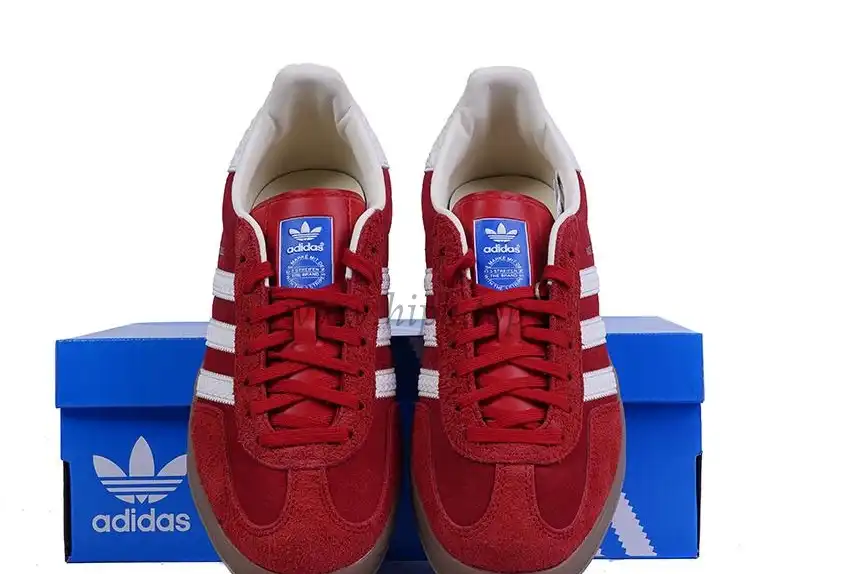 PK GOD Adidas Gazelle Indoor Red White RETAIL MATERIALS READY TO SHIP