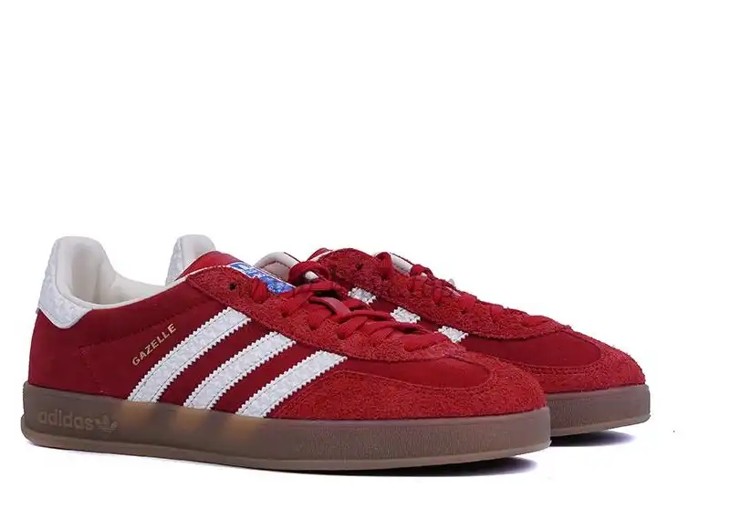 PK GOD Adidas Gazelle Indoor Red White RETAIL MATERIALS READY TO SHIP