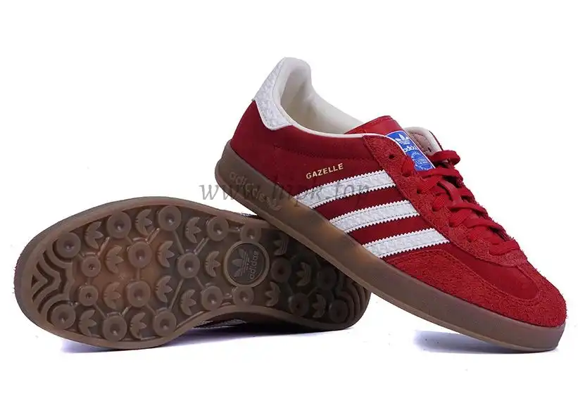 PK GOD Adidas Gazelle Indoor Red White RETAIL MATERIALS READY TO SHIP