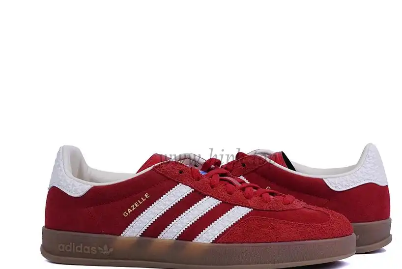 PK GOD Adidas Gazelle Indoor Red White RETAIL MATERIALS READY TO SHIP