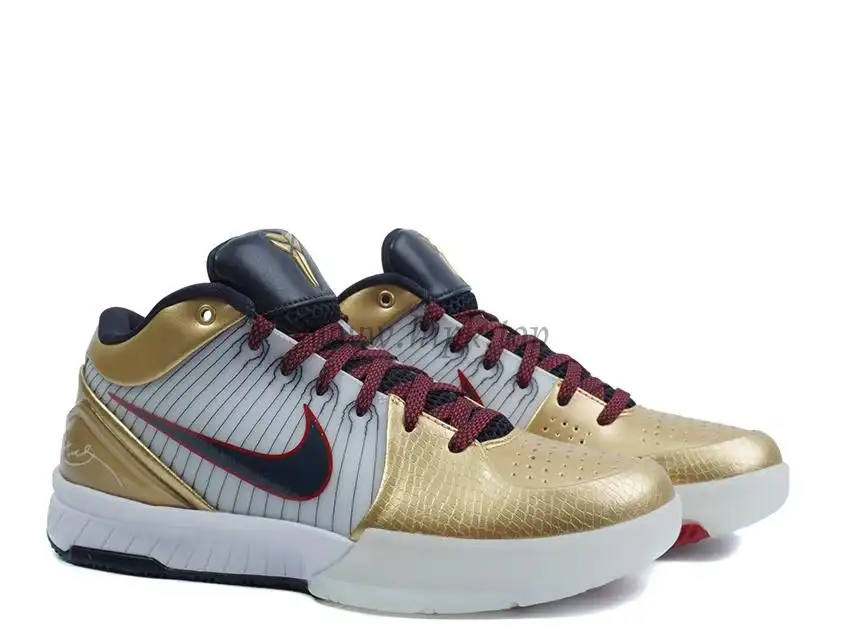 PK God Kobe 4 Protro Metallic Gold and Dark Obsidian RETAIL MATERIALS READY TO SHIP