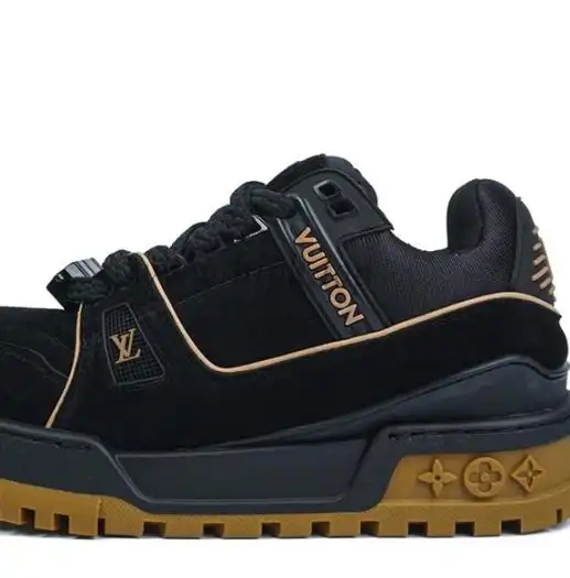 PK god Louis Vuitton LV Trainer Monogram Denim green retail materials ready to ship