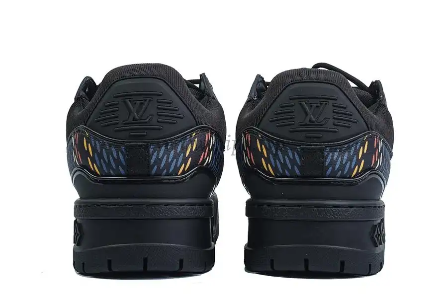 PK God Louis Vuitton Trainer Maxi Black Multi RETAIL MATERIALS READY TO SHIP