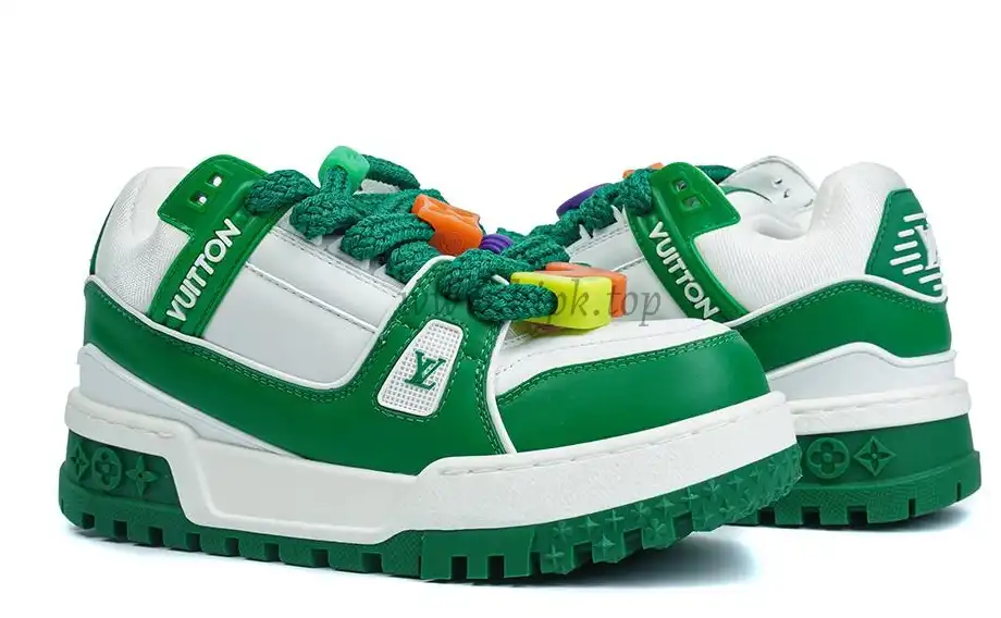 PK God Louis Vuitton Trainer Maxi Green RETAIL MATERIALS READY TO SHIP