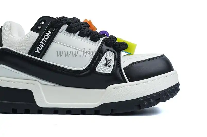 PK God Louis Vuitton Trainer Maxi White Black RETAIL MATERIALS READY TO SHIP