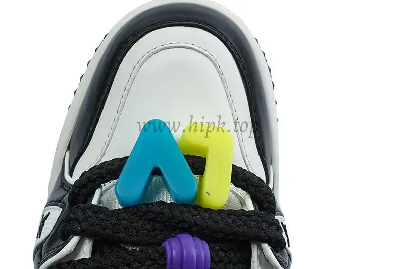 PK God Louis Vuitton Trainer Maxi White Black RETAIL MATERIALS READY TO SHIP