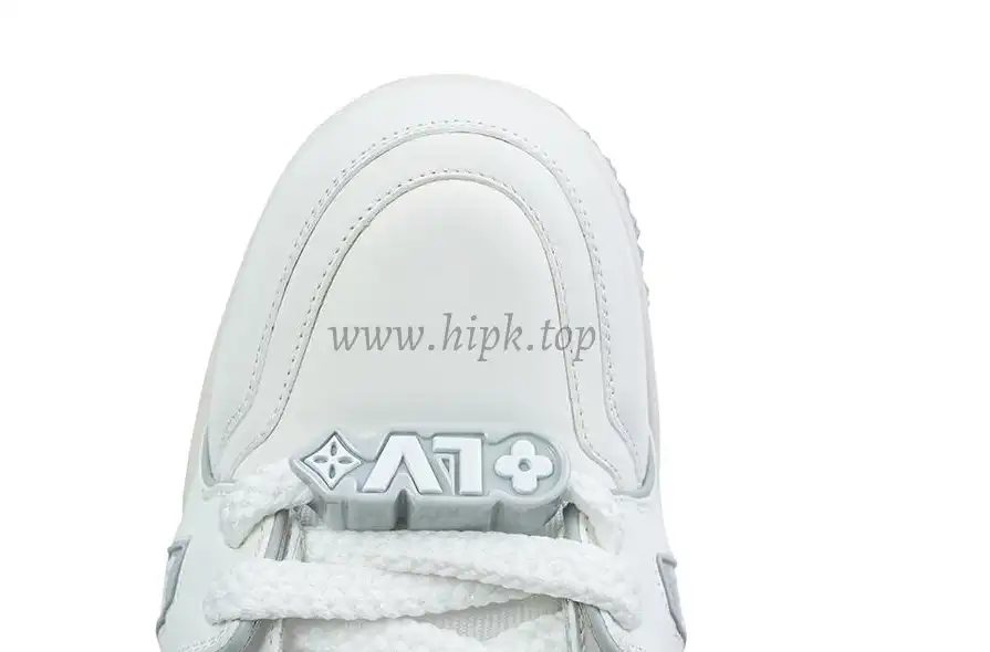 PK God Louis Vuitton Trainer Maxi White Grey RETAIL MATERIALS READY TO SHIP