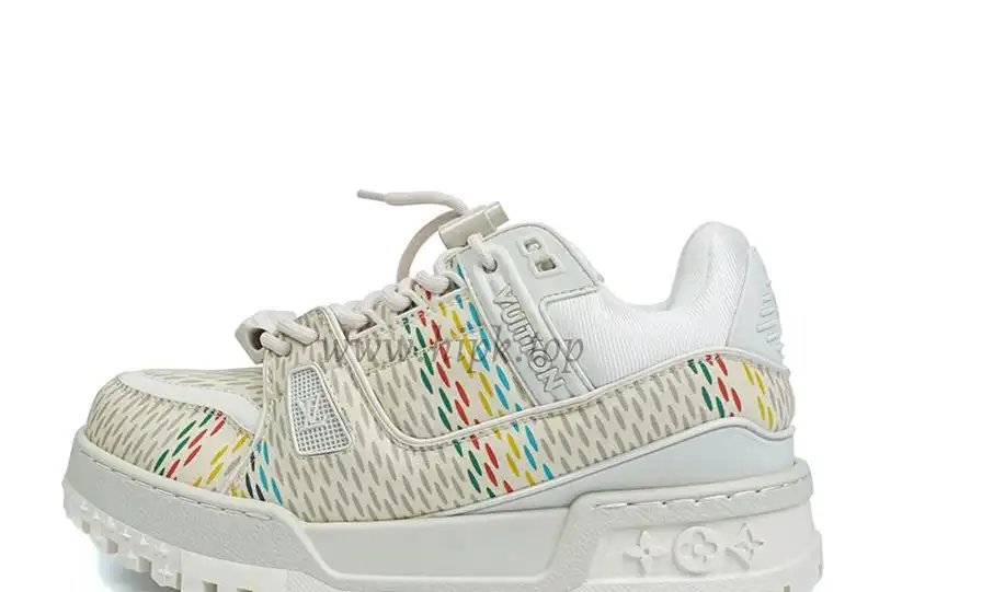 PK God Louis Vuitton Trainer Maxi White Multi RETAIL MATERIALS READY TO SHIP