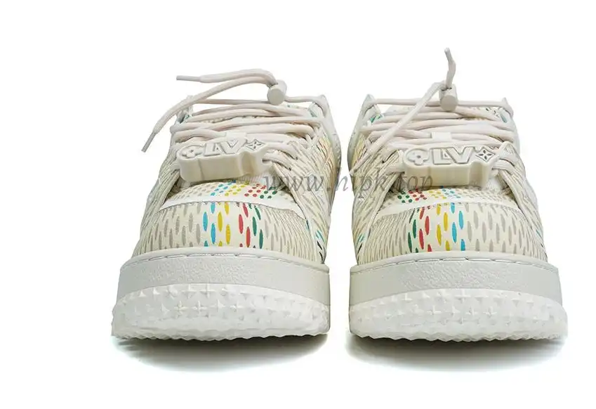 PK God Louis Vuitton Trainer Maxi White Multi RETAIL MATERIALS READY TO SHIP