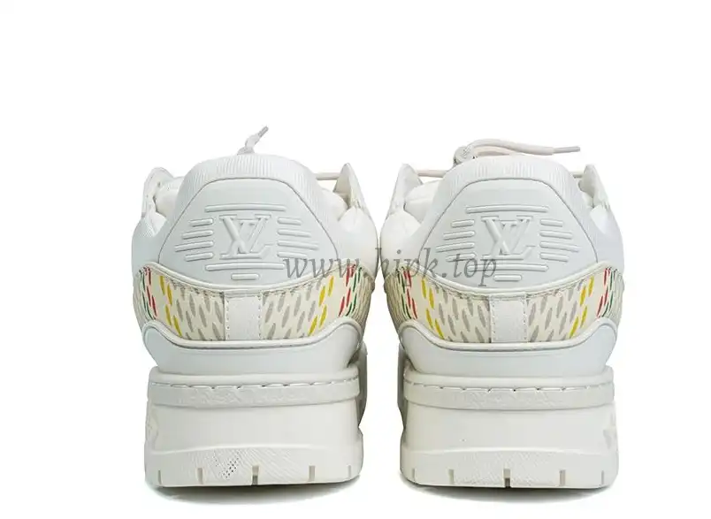 PK God Louis Vuitton Trainer Maxi White Multi RETAIL MATERIALS READY TO SHIP