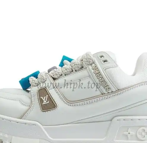 PK god Louis Vuitton LV Trainer Beige Monogram Demin retail materials ready to ship